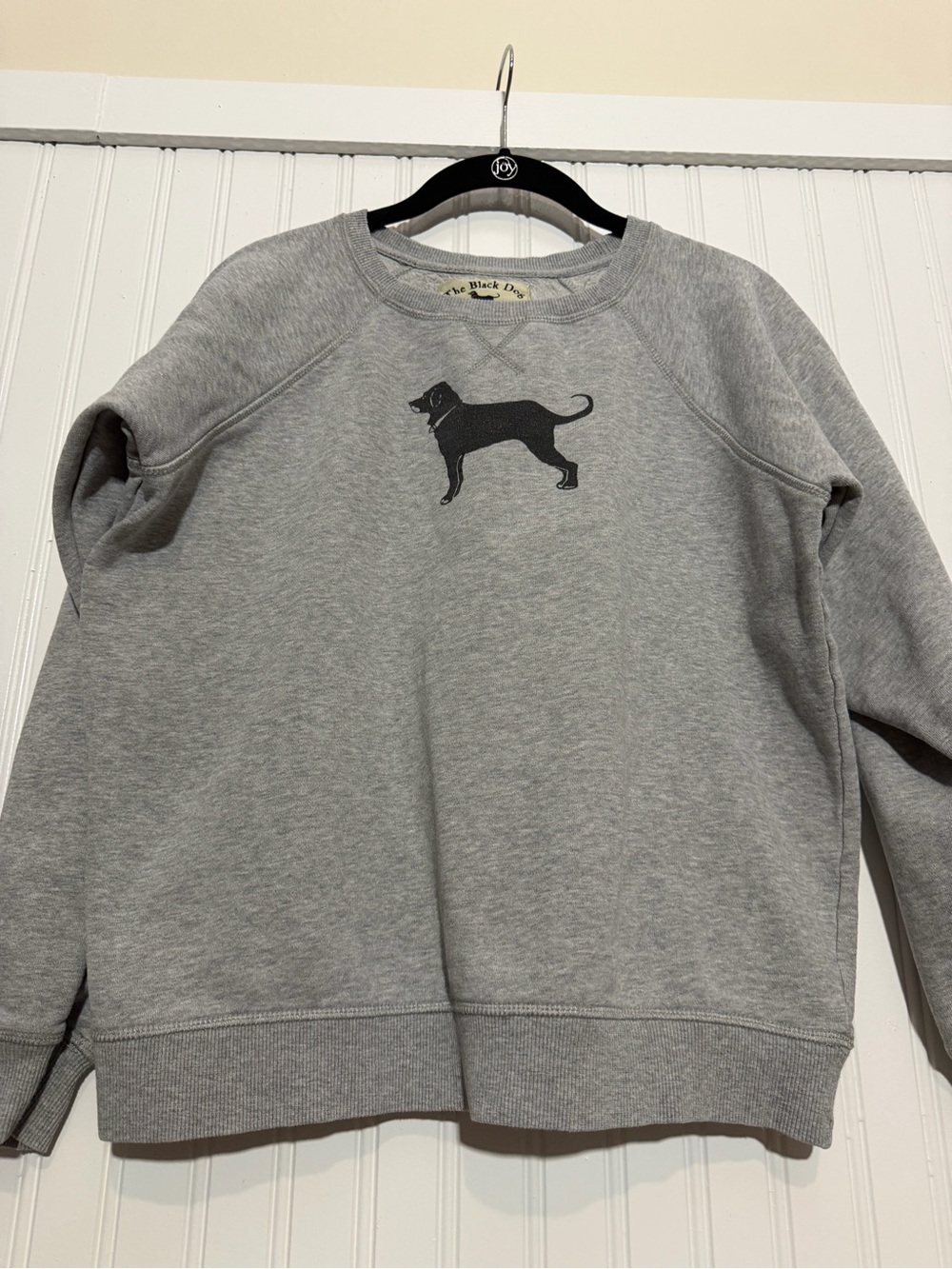 The Black Dog Gray Sweatshirt with Black Dog Logo
